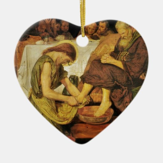 Jesus Disciple's Feet Keramisch Ornament (Voorkant)