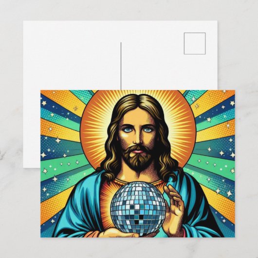Jesus Disco briefkaart! Briefkaart (Voorkant / Achterkant)