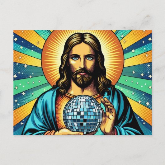 Jesus Disco briefkaart! Briefkaart (Voorkant)
