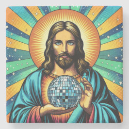 Jesus disco onderzetters! stenen onderzetter