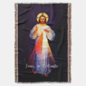Jesus Divina Misericordia Colcha Blanket Spaans Deken (Voorkant Verticaal)
