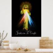 Jesus Divina Misericordia - Divine Mercy Jesus Poster (Keuken)