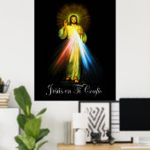 Jesus Divina Misericordia - Divine Mercy Jesus Poster (Thuiskantoor)
