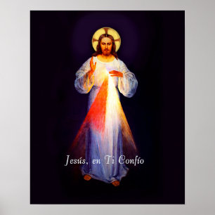 Jesus Divina Misericordia Poster Spaans