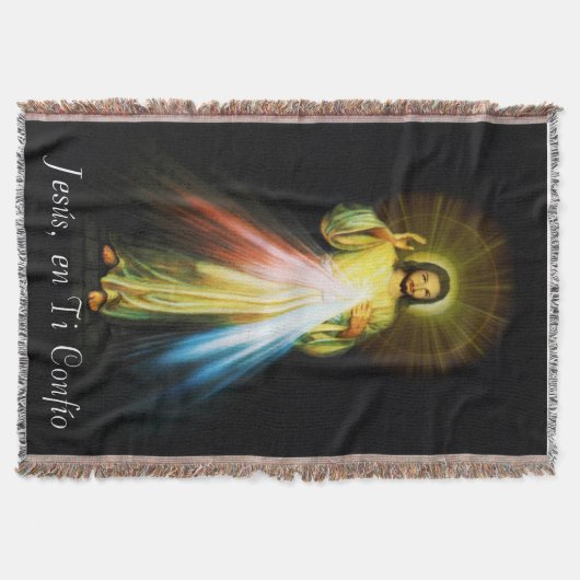 Jesus Divine Mercy Blanket Spaans Deken (Voorkant)