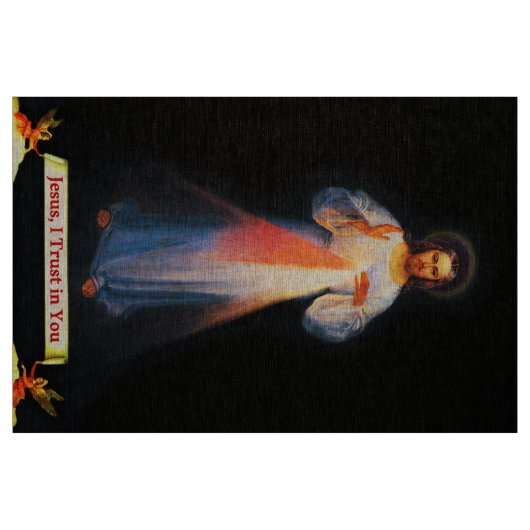 Jesus Divine Mercy Faustina 02 201 Stof (Fat Quarter)