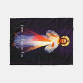 Jesus Divine Mercy Fleece Blanket Deken (Voorkant (Horizontaal))