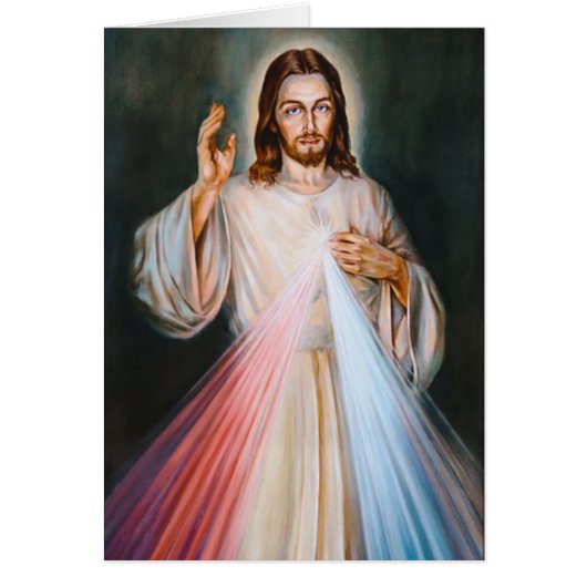 Jesus Divine Mercy Katholieke Funeral Prayer (Voorkant)