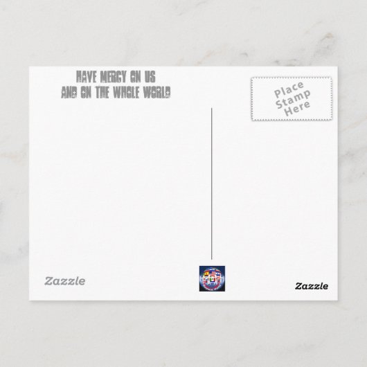 Jesus Divine Mercy Post Kaart (Achterkant)