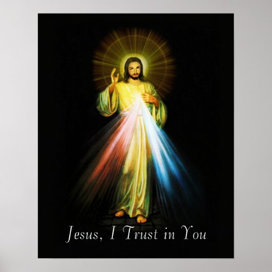 Jesus Divine Mercy Poster (Voorkant)