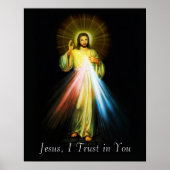 Jesus Divine Mercy Poster (Voorkant)
