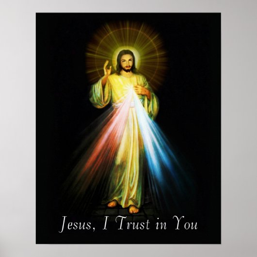 Jesus Divine Mercy Poster (Voorkant)