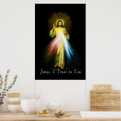 Jesus Divine Mercy Poster (Keuken)