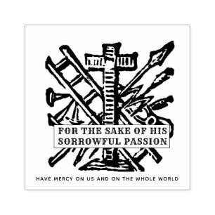 JESUS DIVINE MERCY PRAYER RELIGIOUS CATHOLIE RUBBERSTEMPEL
