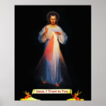 Jesus Divine Mercy St Faustina 02 Poster<br><div class="desc">Jesus Divine Mercy St Faustina 02 Poster Divine Mercy is een katholieke toewijding die verband houdt met de beelden en onthullingen van St. Faustina Kowalska. Het verhulde afbeelding onder deze christelijke titel verwijst naar de onbeperkte genadige liefde van God voor alle mensen.</div>