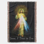 Jesus Divine Mercy Tapiz Throw Blanket Deken (Voorkant Verticaal)