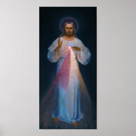 Jesus Divine Mercy Vilnius Eugeniusz Kazimirowski Poster (Voorkant)
