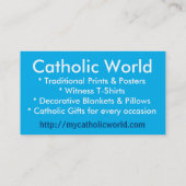 Jesus Divine Mercy  Visitekaartje (Achterkant)