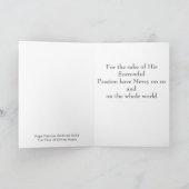 Jesus Divine Mercy Wenskaart Kaart (Binnen)