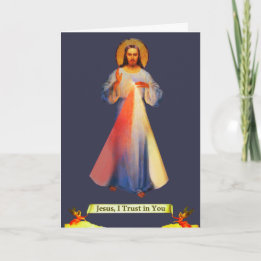 Jesus Divine Mercy Wenskaart Kaart