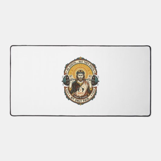 Jesus Dode Koptelefoon Mid Set Stille Workout Gym Bureaumat (Voorkant)