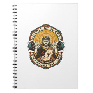 Jesus Dode Koptelefoon Mid Set Stille Workout Gym Notitieboek
