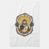 Jesus Dode Koptelefoon Mid Set Stille Workout Gym Theedoek (Verticaal)