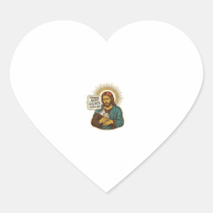 Jesus Dode Telefoon Geen Muziek Zware Lift Gym Hum Hart Sticker