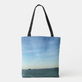 Jesus & Dove Peaceful Sky Artwork Tote Bag (Achterkant)
