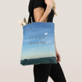 Jesus & Dove Peaceful Sky Artwork Tote Bag (Dichtbij)