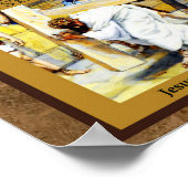 Jesus draagt zijn kruisstation II Poster (Hoek)