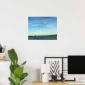 Jesus & Duif in een Rustige Lucht Scène Poster (Thuiskantoor)