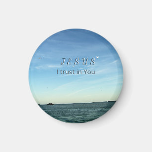 Jesus & Duif Vreedzame Christelijke Hemel Inspirat Magneet