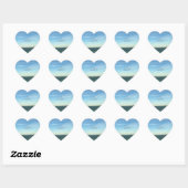 Jesus & Duif Zachte Hemelse Hemel Kunst Hart Sticker (Vel)