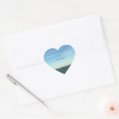 Jesus & Duif Zachte Hemelse Hemel Kunst Hart Sticker (Envelop)