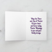 Jesus Easter Banner Holiday Kaart (Binnen)