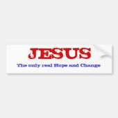 JESUS echte hoop en verandering Bumpersticker (Voorkant)