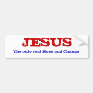JESUS echte hoop en verandering Bumpersticker