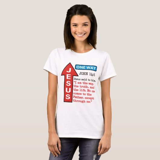 JESUS - ÉÉN MANIER T-SHIRT (Voorkant volledig)