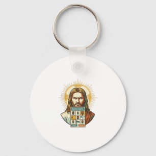 Jesus Eindeloze Captcha Verificatie Verkeerslichte Sleutelhanger