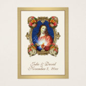 Jesus Elegant Gold Wedding Favor Kaart (Voorkant)