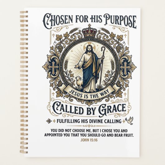 Jesus Elektricien Shirt Gebedsgebaseerd ontwerp_1 Planner (Voorkant)