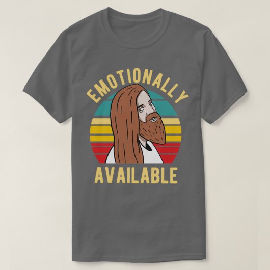 Jesus Emotionally Available 2 T-shirt (Design voorkant)