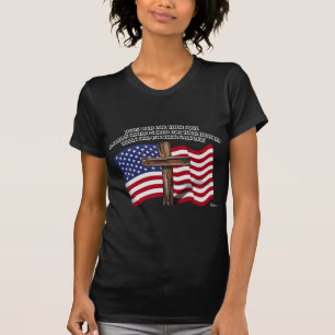 Jesus en de Amerikaanse Militairen de ruwe T-shirt