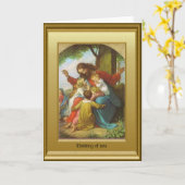 Jesus en de kinderen kaart (Gele Bloem)