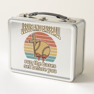 Jesus en honkbal vintage christelijk T-shirt