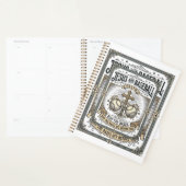 Jesus en honkbal vintage christen planner (Display)