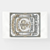Jesus en honkbal vintage christen spandoek (Horizontaal)