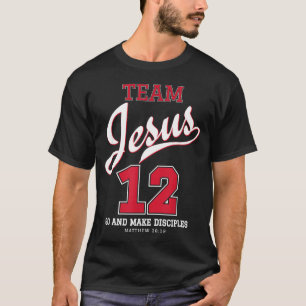 Jesus En Honkbalteam Jesus Christelijk T Shirt_3 T-shirt