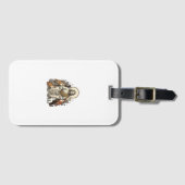 Jesus en Katten Vintage Bagagelabel (Voorkant (horizontaal))